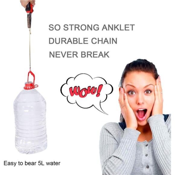 Gold Anklets for Women Waterproof,18K Gold Plated Anklet for Women Snake Chain - Picture 2 of 7